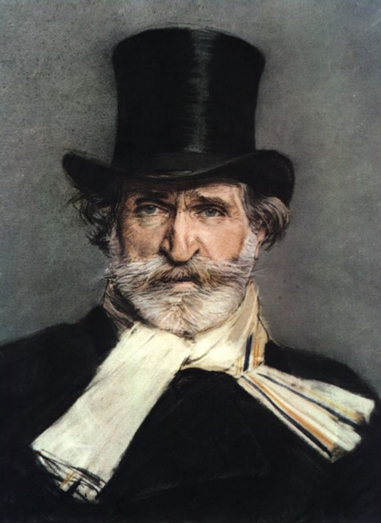 G. Verdi retratado por Giovanni Boldini. 