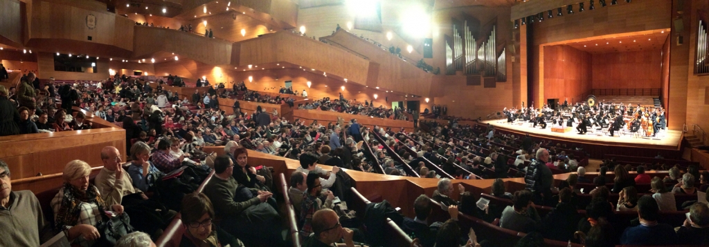 El auditorio, lleno en numerosos conciertos.