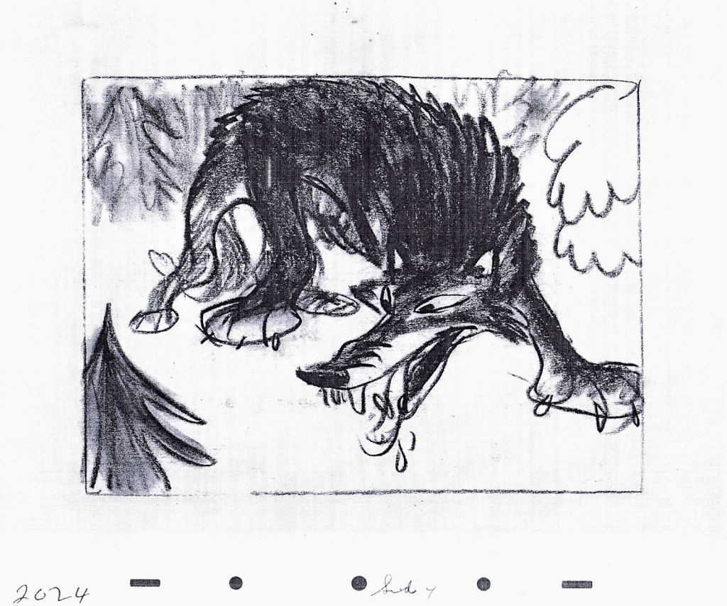 Boceto para "Peter and the Wolf", de Clyde Geronimi, 1946. @ Disney